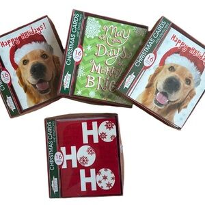 NWT BUNDLE OF 4 CHRISTMAS HOUSE HOLIDAY BOXED CARDS 16-CARDS PER BOX